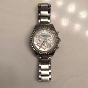 Women’s Silver Fossil Watch